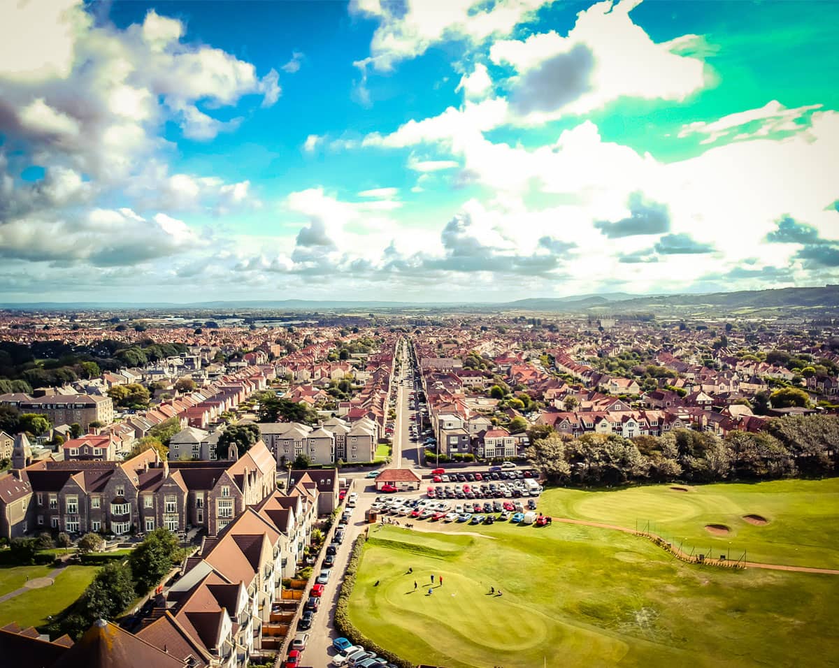 Hobbs & Webb Limited Estate Agents in Weston-Super-Mare - image of people walking down a path with light pin